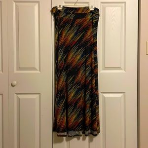 Lularoe navy silky maxi skirt